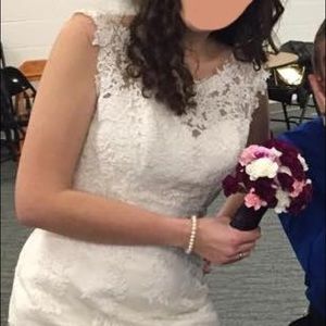 Wedding dress worn once.